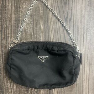 Prada Black Nylon Pouch